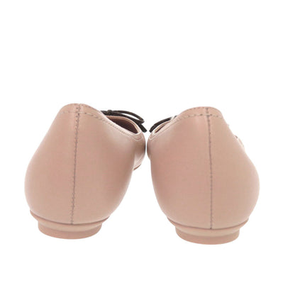 Louis Vuitton Pumps Leather, Monogram Canvas Pink Popiline Ballerina 34 1/2