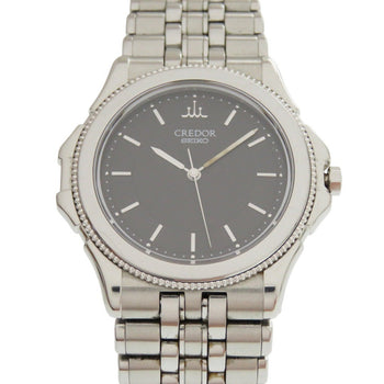 Seiko Watches Quartz Gcar007 / 8J81-6A20 K18 White Gold, Stainless Steel Black Quartz Credor
