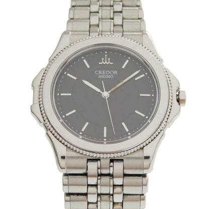 Seiko Watches Quartz Gcar007 / 8J81-6A20 K18 White Gold, Stainless Steel Black Quartz Credor