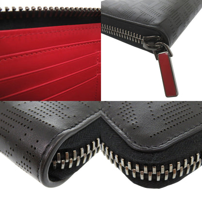 Christian Louboutin Long Wallet Purse 1235147 Leather Black Zip Around Panettone Wallet Women
