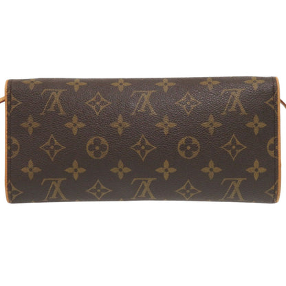 Louis Vuitton Shoulder Bag M51852 Monogram Canvas Brown Monogram Pochette Twin Gm Women