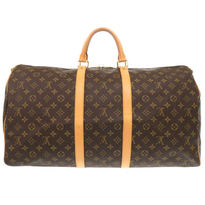Louis Vuitton Boston Duffel Bag M41414 Monogram Canvas Brown Monogram Keepall Bandouliere55