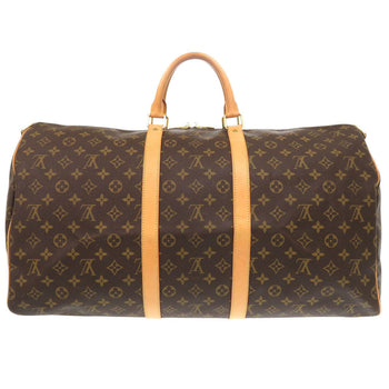 Louis Vuitton Boston Duffel Bag M41414 Monogram Canvas Brown Monogram Keepall Bandouliere55