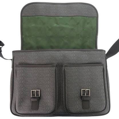 Hunting World Shoulder Bag Leather Black Mens