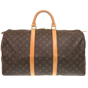 Louis Vuitton Boston Duffel Bag M41426 Monogram Canvas Brown Monogram Keepall 50