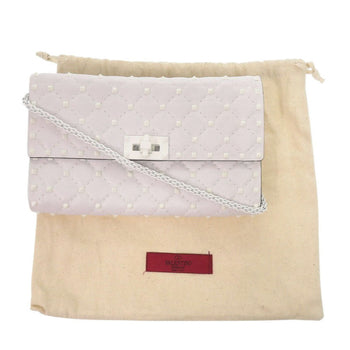 Valentino Garavani Shoulder Bag Pw2B0137Rvh Leather White Rock Studs Women