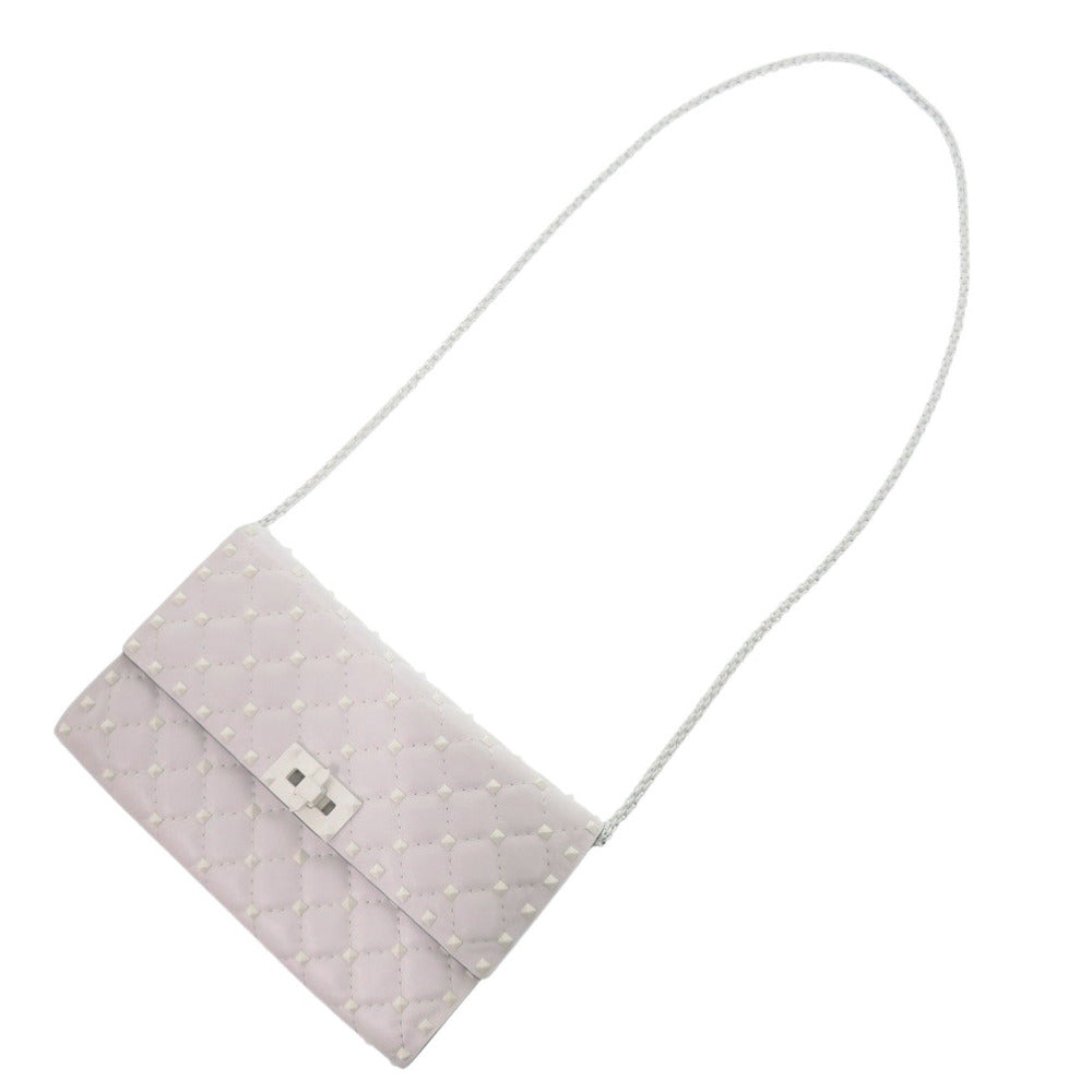 Valentino Garavani Shoulder Bag Pw2B0137Rvh Leather White Rock Studs Women