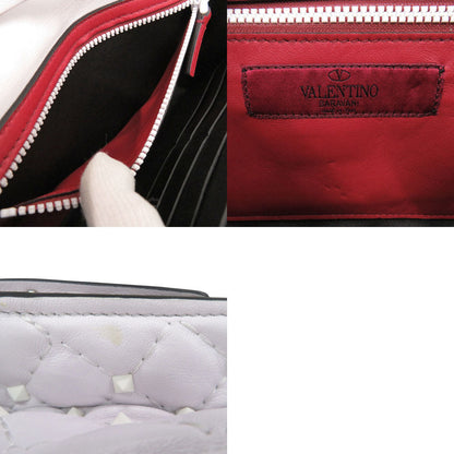 Valentino Garavani Shoulder Bag Pw2B0137Rvh Leather White Rock Studs Women