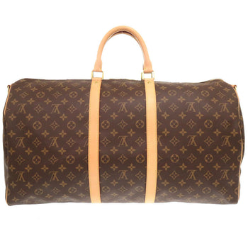 Louis Vuitton Boston Duffel Bag M41414 Monogram Canvas Brown Monogram New Keepall Bandouliere55 Mens