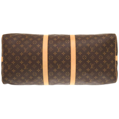 Louis Vuitton Boston Duffel Bag M41414 Monogram Canvas Brown Monogram New Keepall Bandouliere55 Mens