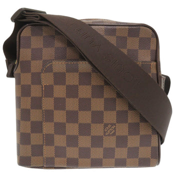 Louis Vuitton Shoulder Bag N41442 Damier Canvas Brown Damier Olaf Pm Women