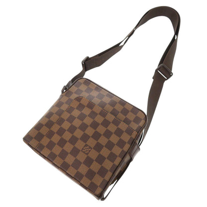 Louis Vuitton Shoulder Bag N41442 Damier Canvas Brown Damier Olaf Pm Women