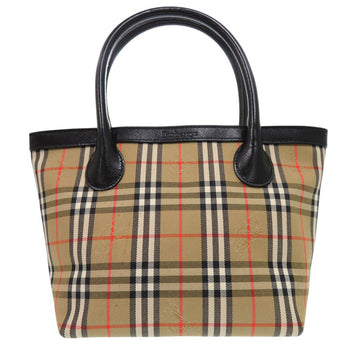 Burberry Tote Bag Canvas Multicolor Mini Handbag Mini Tote Shadow Horse Shadow Nova Check Women