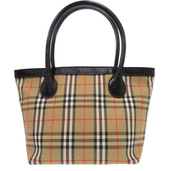 Burberry Tote Bag Canvas Multicolor Mini Handbag Mini Tote Shadow Horse Shadow Nova Check Women