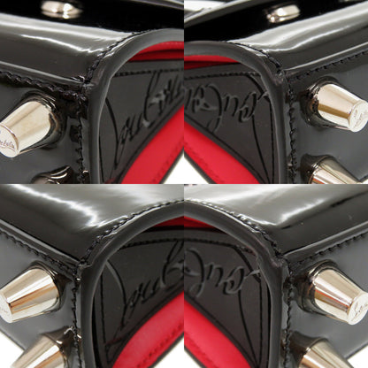 Christian Louboutin Shoulder Bag 1215050 Patent Leather Black 2Way Paloma Nano Women