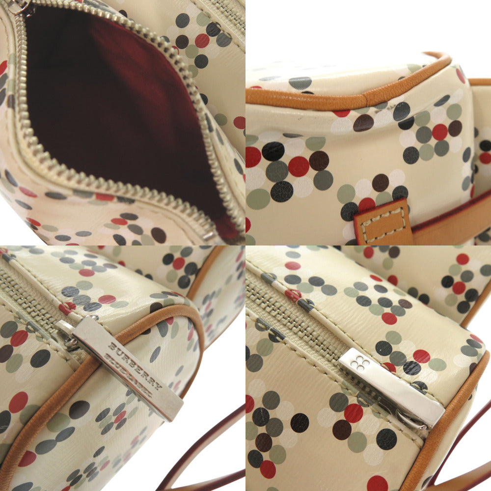 Burberry Blue Label Backpack Pvc Multicolor Dot Pattern Transformation Women