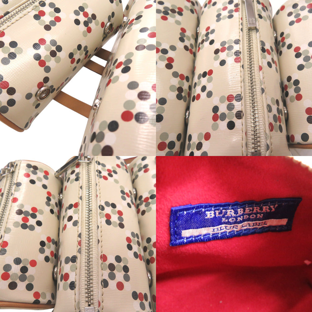 Burberry Blue Label Backpack Pvc Multicolor Dot Pattern Transformation Women