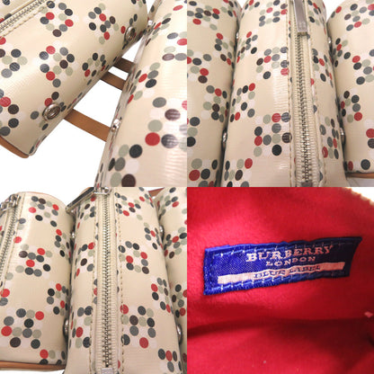 Burberry Blue Label Backpack Pvc Multicolor Dot Pattern Transformation Women