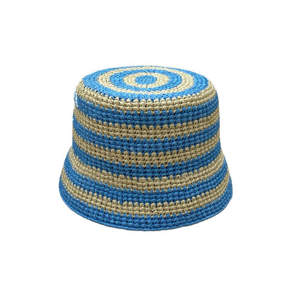 Prada Hat Raffia Blue S
