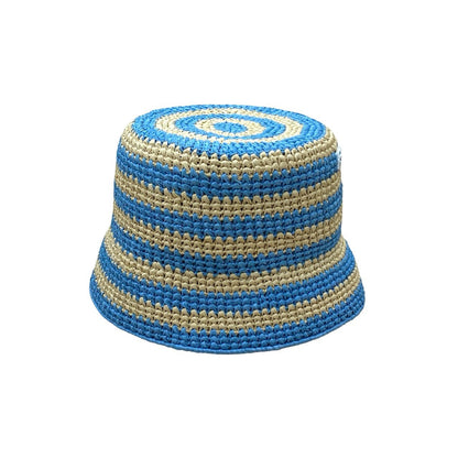 Prada Hat Raffia Blue S