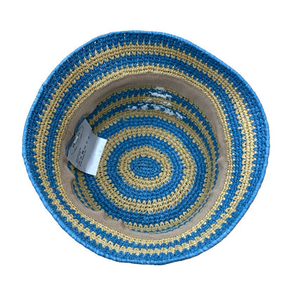 Prada Hat Raffia Blue S