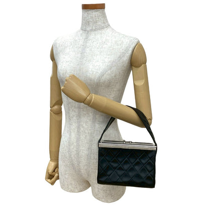 Chanel Handbag Lambskin Black Matrasse