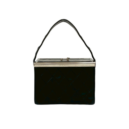 Chanel Handbag Lambskin Black Matrasse