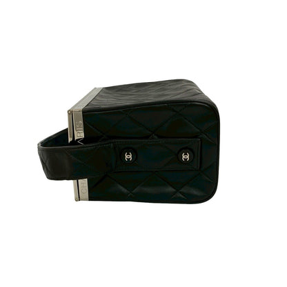 Chanel Handbag Lambskin Black Matrasse