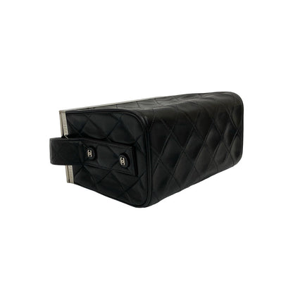 Chanel Handbag Lambskin Black Matrasse