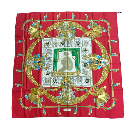 Hermes Scarf Silk Red Carre 90