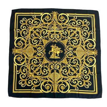 Hermes Scarf Silk Black Carre 90