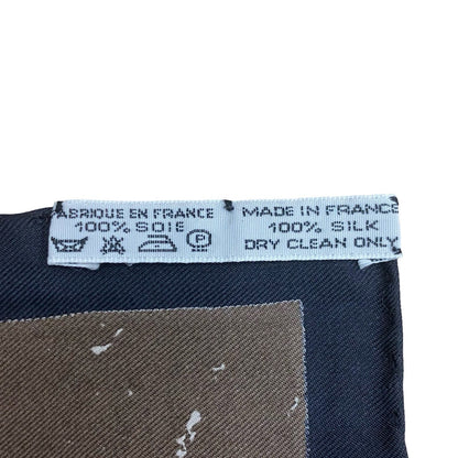 Hermes Scarf Silk Black Carre90