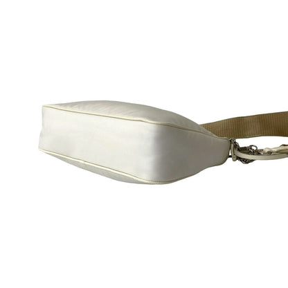 Prada Shoulder Bag Nylon White Re-Edition