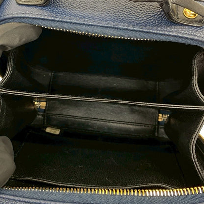 Chanel Shoulder Bag Matt Caviar Skin Navy Matrasse Cc Filigree
