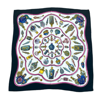 Hermes Scarf Silk Black Carre 90