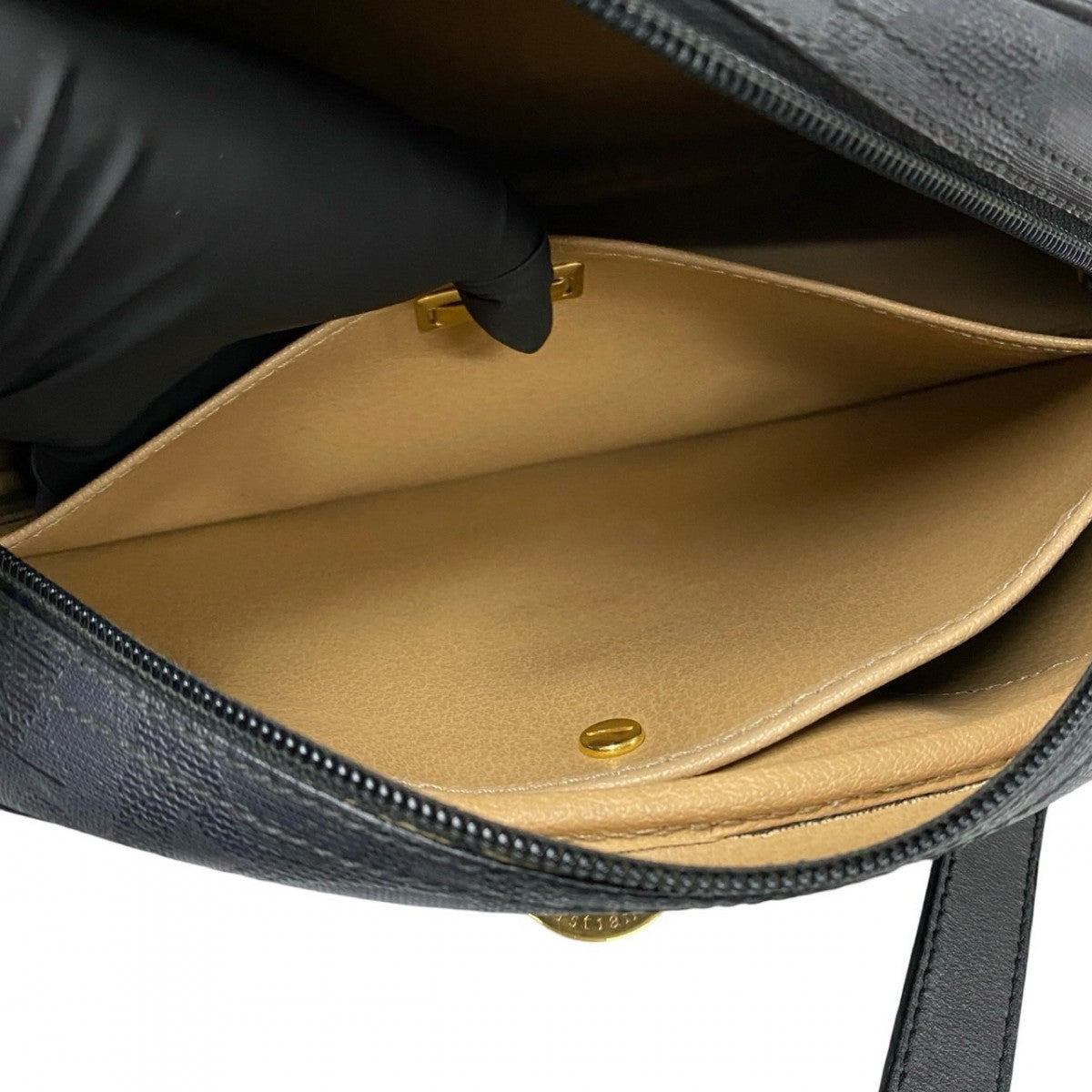 Dior Shoulder Bag Leather Black
