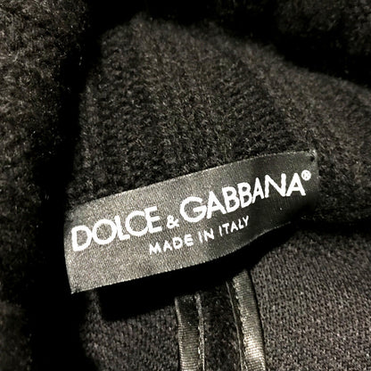 Dolce&Gabbana Poncho F0O02T Fu3L2 Cashmere Black Apparel Turtleneck Fringe Women 36