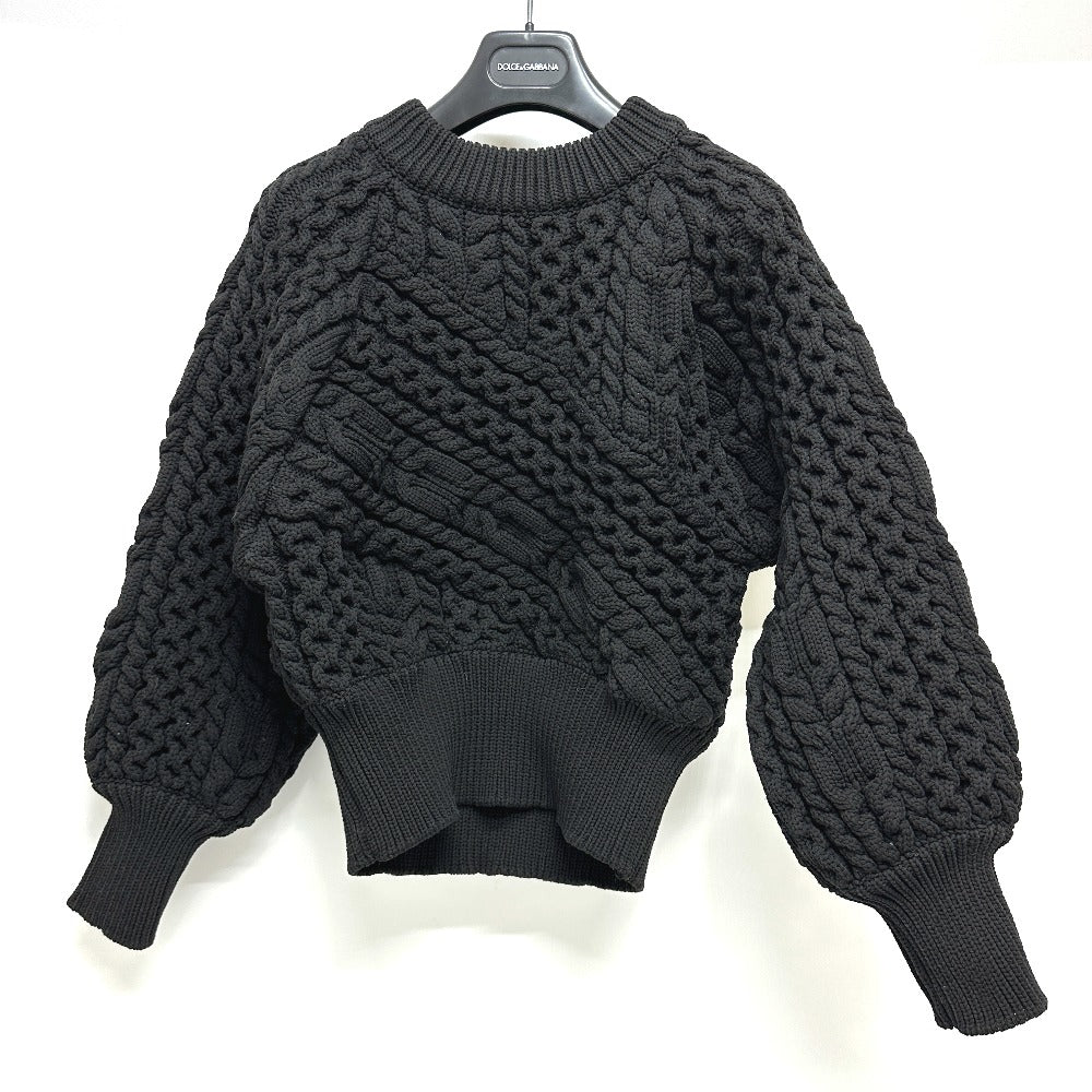 Dolce&Gabbana Sweater Knit Black Braid Xs