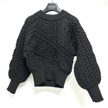 Dolce&Gabbana Sweater Knit Black Braid Xs
