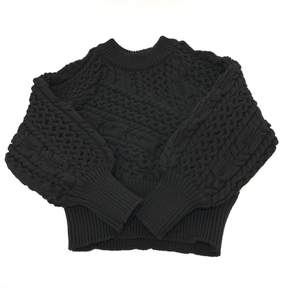 Dolce&Gabbana Sweater Knit Black Braid Xs
