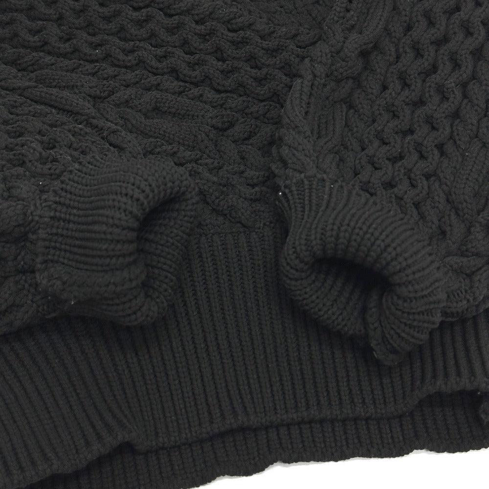 Dolce&Gabbana Sweater Knit Black Braid Xs
