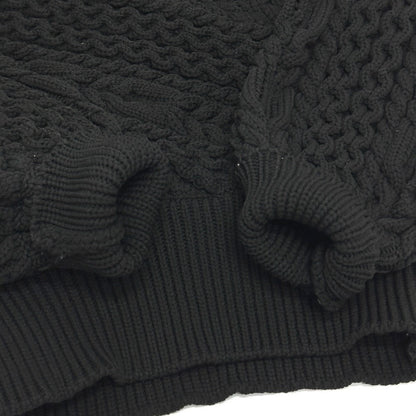 Dolce&Gabbana Sweater Knit Black Braid Xs