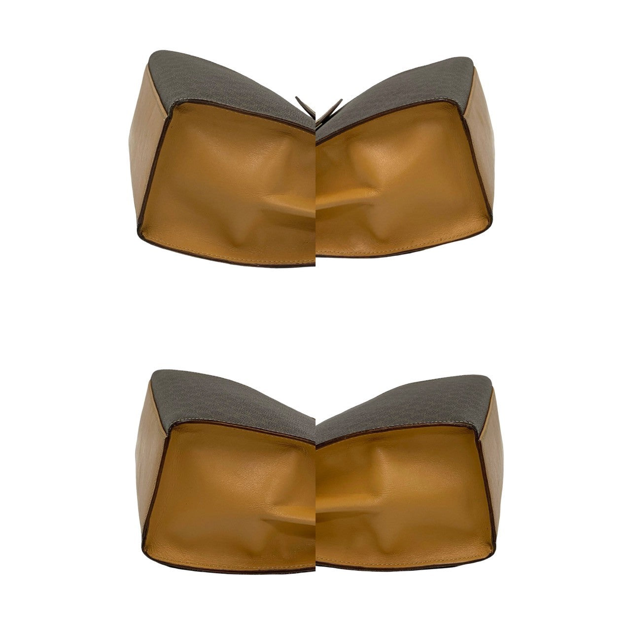 Celine Shoulder Bag Leather, Pvc Brown Macadam Blason Triomphe Pattern Logo Ring Metal Women