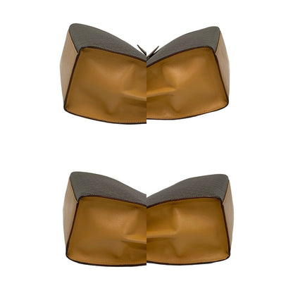 Celine Shoulder Bag Leather, Pvc Brown Macadam Blason Triomphe Pattern Logo Ring Metal Women