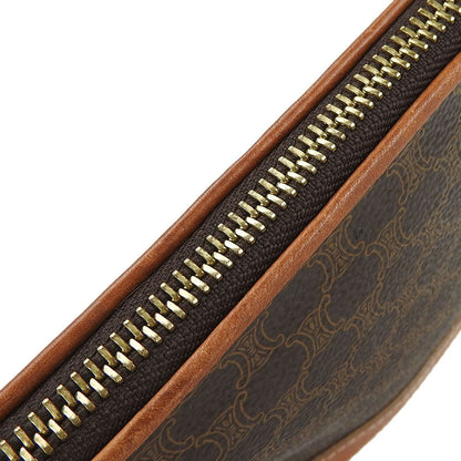 Celine Pouch Pvc, Leather Brown Macadam Women