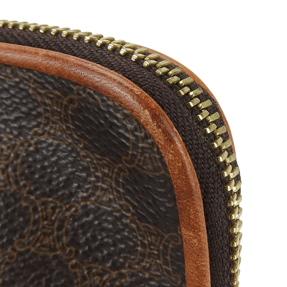 Celine Pouch Pvc, Leather Brown Macadam Women
