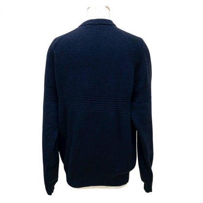 Hermes Sweater Wool Navy Mens L