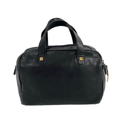 Loewe Handbag Leather Black Anagram Logo Women