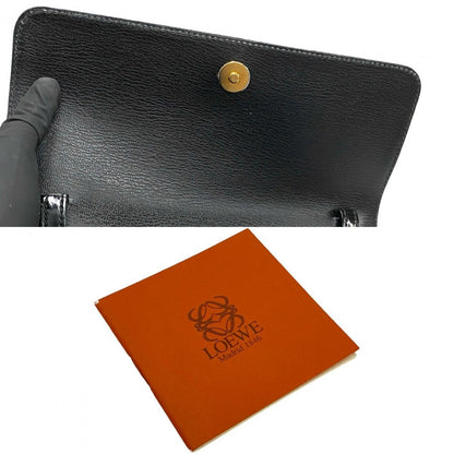 Loewe Shoulder Bag Leather Black Twist Handle Velazquez Women