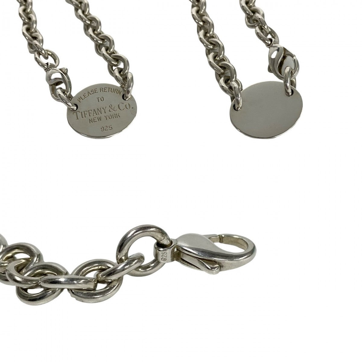 Tiffany&Co. Necklace Silver925 Silver Return To Oval Necklace Women